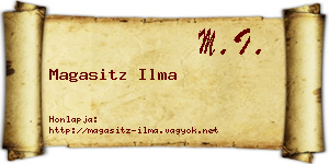 Magasitz Ilma névjegykártya